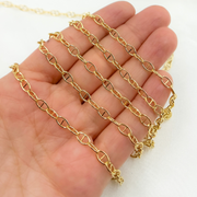 Gold Plated 925 Sterling Silver Smooth Marina Link Chains